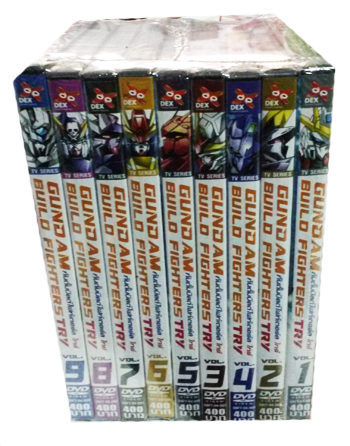 DVD : Gundam build fighters Try : ѹŴ俷  Vol.01-09 Packset 1