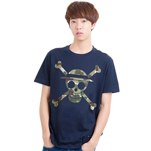 DOP-903-NV-L Tees OP Military Icon Luffy กรม DOP-903-NV-L Tees OP Military Icon Luffy กรม