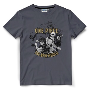 DOP-972-GY-M เสื้อยืดวันพีซ ลาย The new world สีเทา DOP-972-GY-M เสื้อยืดวันพีซ ลาย The new world สีเทา