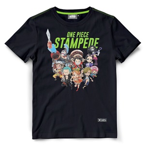 DOP-1120-BK-S เสื้อยืดวันพีซ ลาย Stampede SHC สีดำ DOP-1120-BK-S เสื้อยืดวันพีซ ลาย Stampede SHC สีดำ