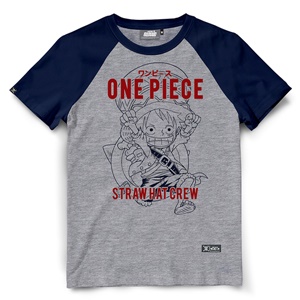 DOP-1122-GY-S เสื้อยืดวันพีซ ลาย Stampede Luffy สีเทา DOP-1122-GY-S เสื้อยืดวันพีซ ลาย Stampede Luffy สีเทา