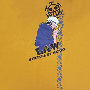 DOP-610-YE-S เสื้อยืดวันพีซ ลาย Law สีเหลือง 1 DOP-610-YE-S เสื้อยืดวันพีซ ลาย Law สีเหลือง 1