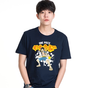 DOP-541-NV-L Tees OP Luffy สีกรม DOP-541-NV-L Tees OP Luffy สีกรม
