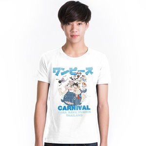 DOP-605-WH-M T-Shirt OP Carnival สีขาว DOP-605-WH-M T-Shirt OP Carnival สีขาว